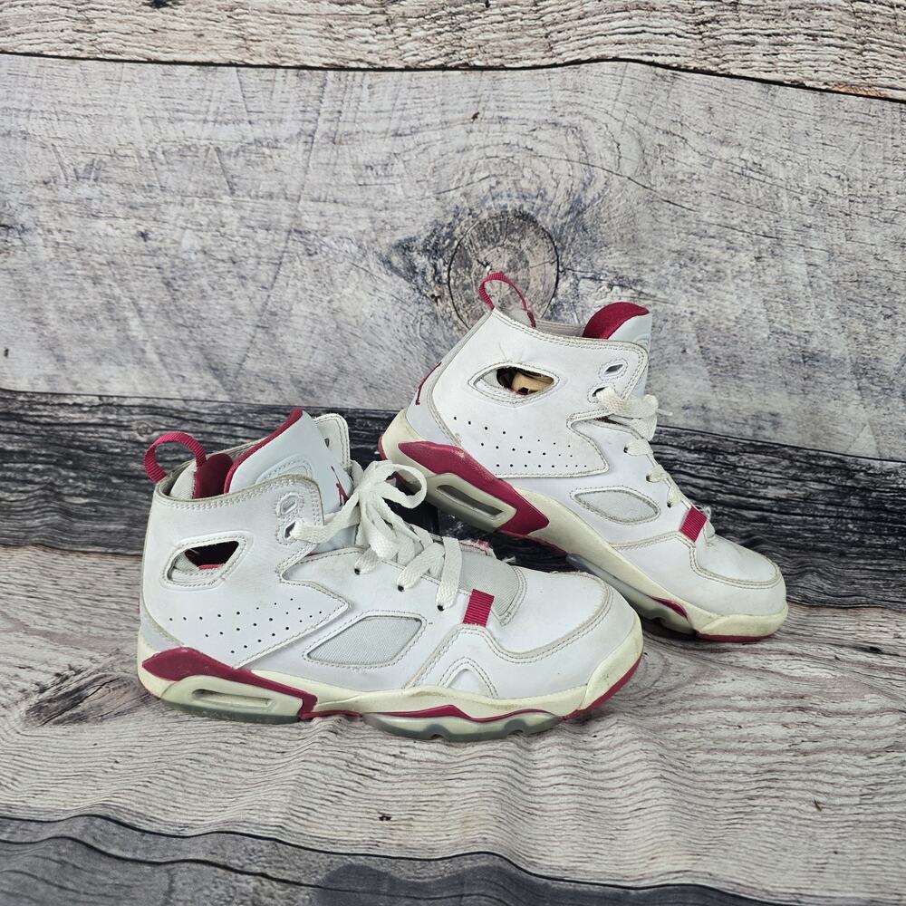 Jordan Flight Club 91 Boys Size 4 Kids White Mystic Hibiscus DM1685-102 Shoes